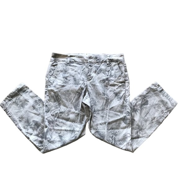 Mitchell Pants by Ecru Sz 8 Tropical Leaf Motif - Picture 2 of 14